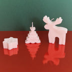 Set Navideño de Velas de Soja Artesanales (3 unidades)