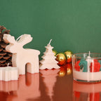 Set Navideño de Velas de Soja Artesanales (3 unidades)