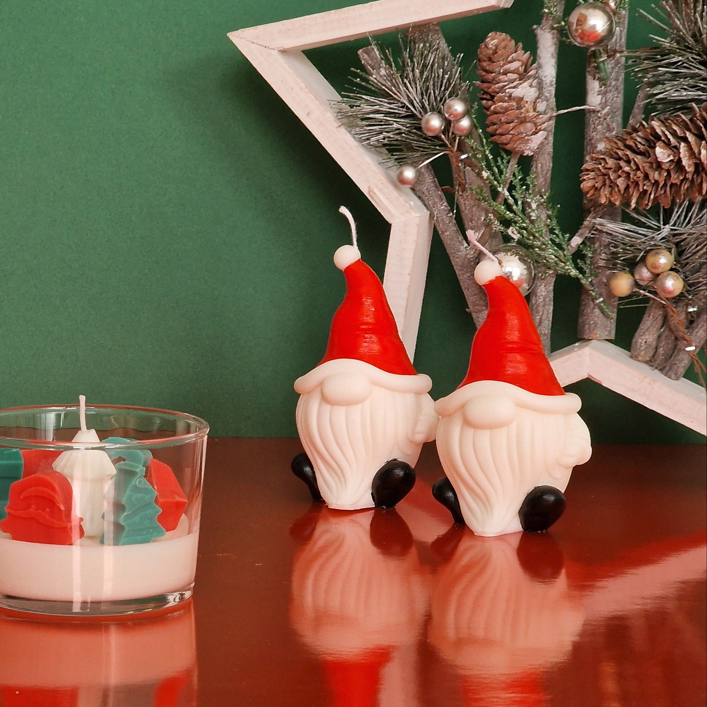 Gnomo Navideño – Vela de Soja