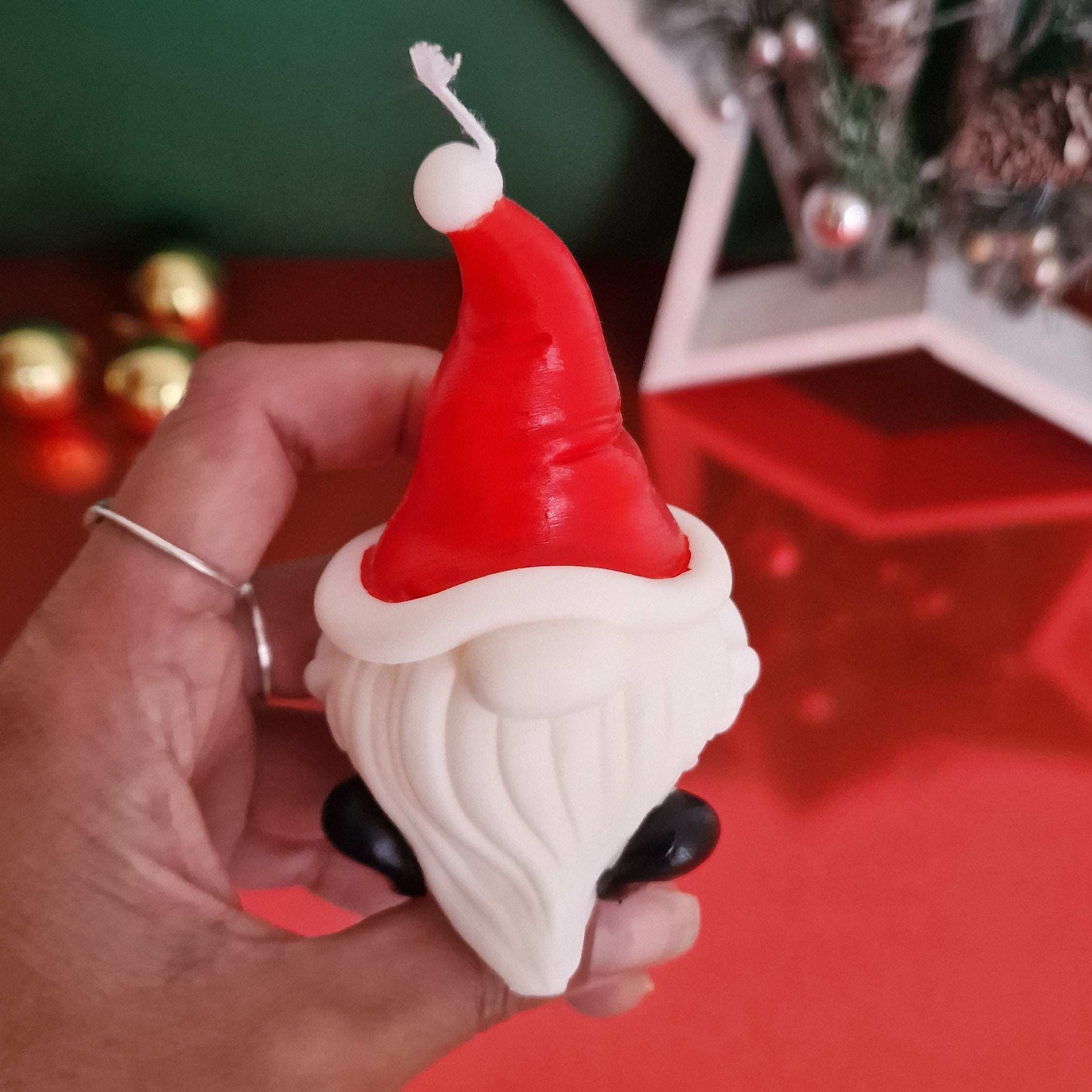 Gnomo Navideño – Vela de Soja