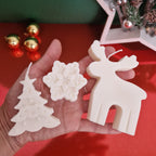 Set Navideño de Velas de Soja Artesanales (3 unidades)