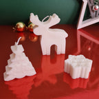 Set Navideño de Velas de Soja Artesanales (3 unidades)