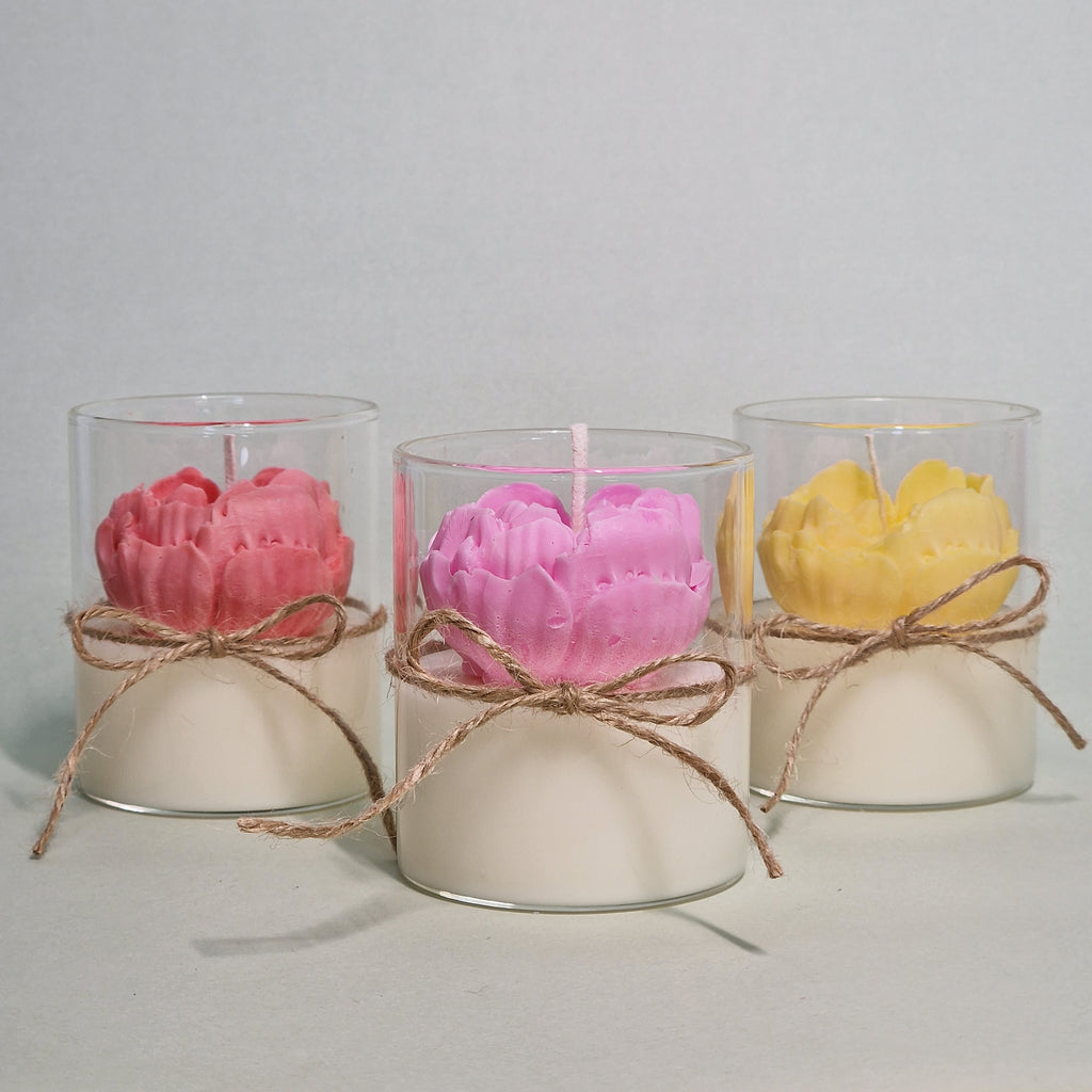 Vela Corazón de Peonía