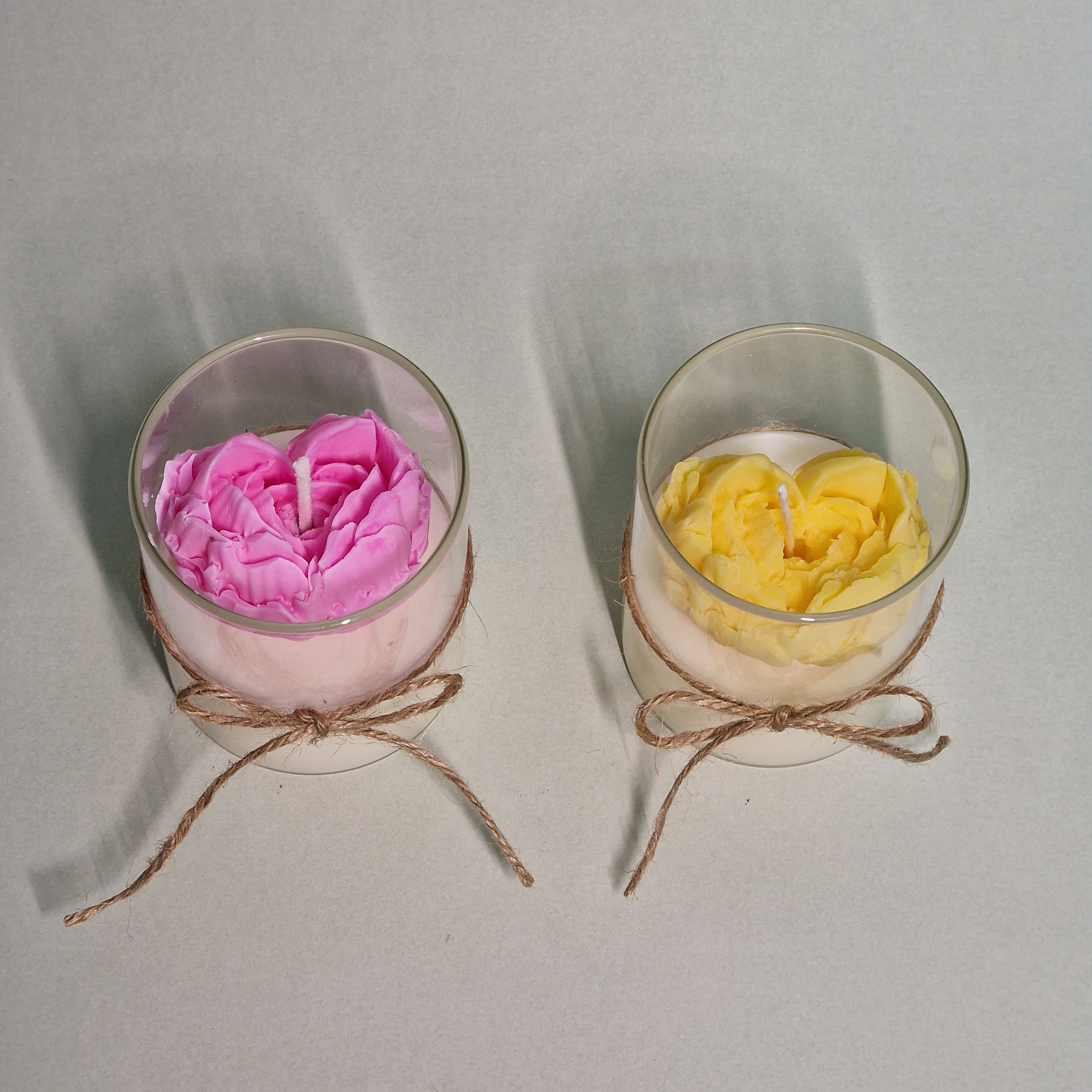 Vela Corazón de Peonía