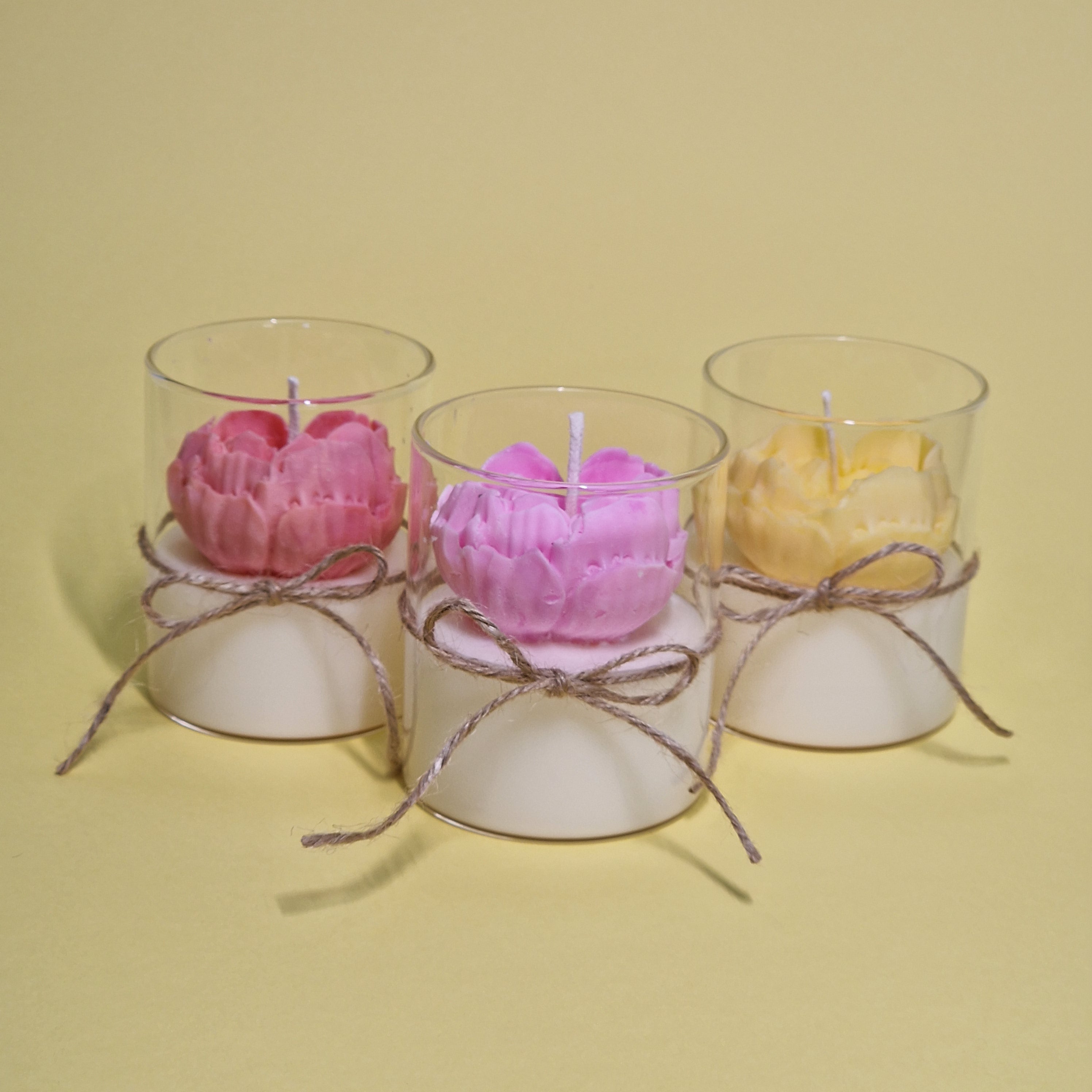 Vela Corazón de Peonía