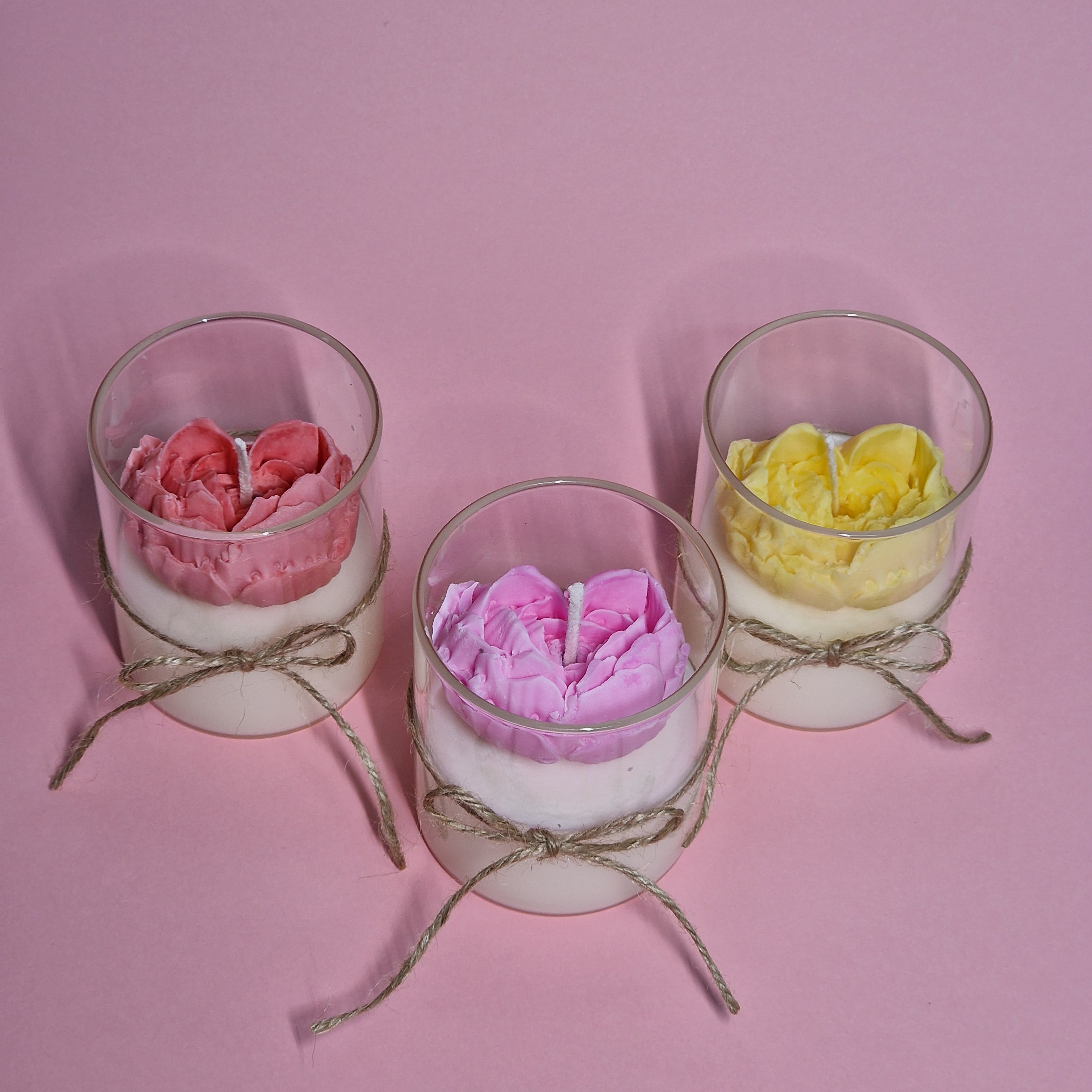 Vela Corazón de Peonía