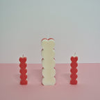 Set Velas Corazones Esculpidos